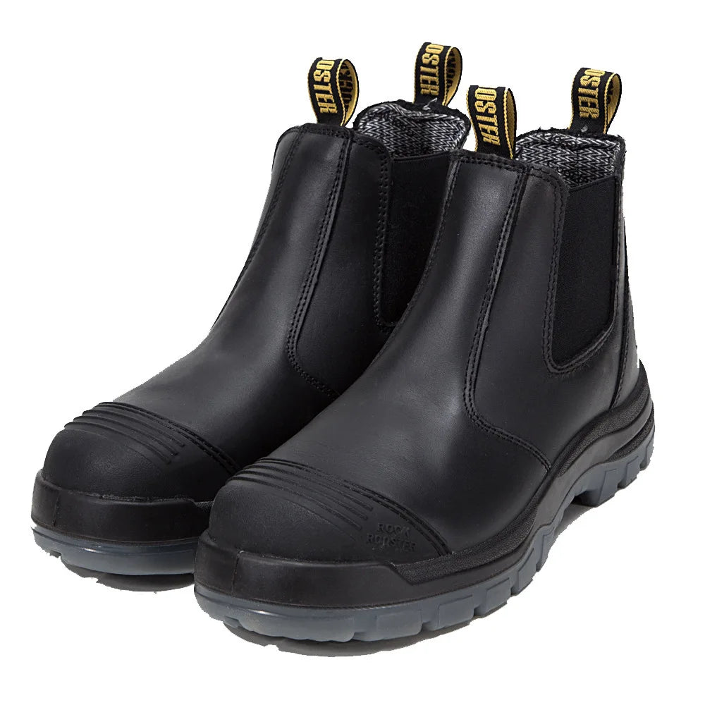 ROCKROOSTER Hiking Shoes Men Waterproof Hunting Boots Leather Safety Shoes Tactical Ankle Boots Work shoes Sneakers STEEL toe